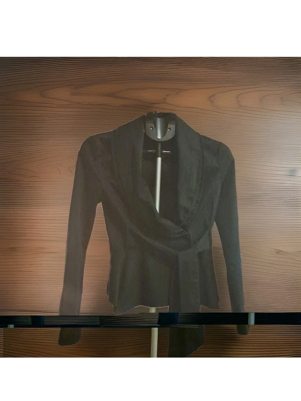 BCBGMaxAzria Black Draped Blazer